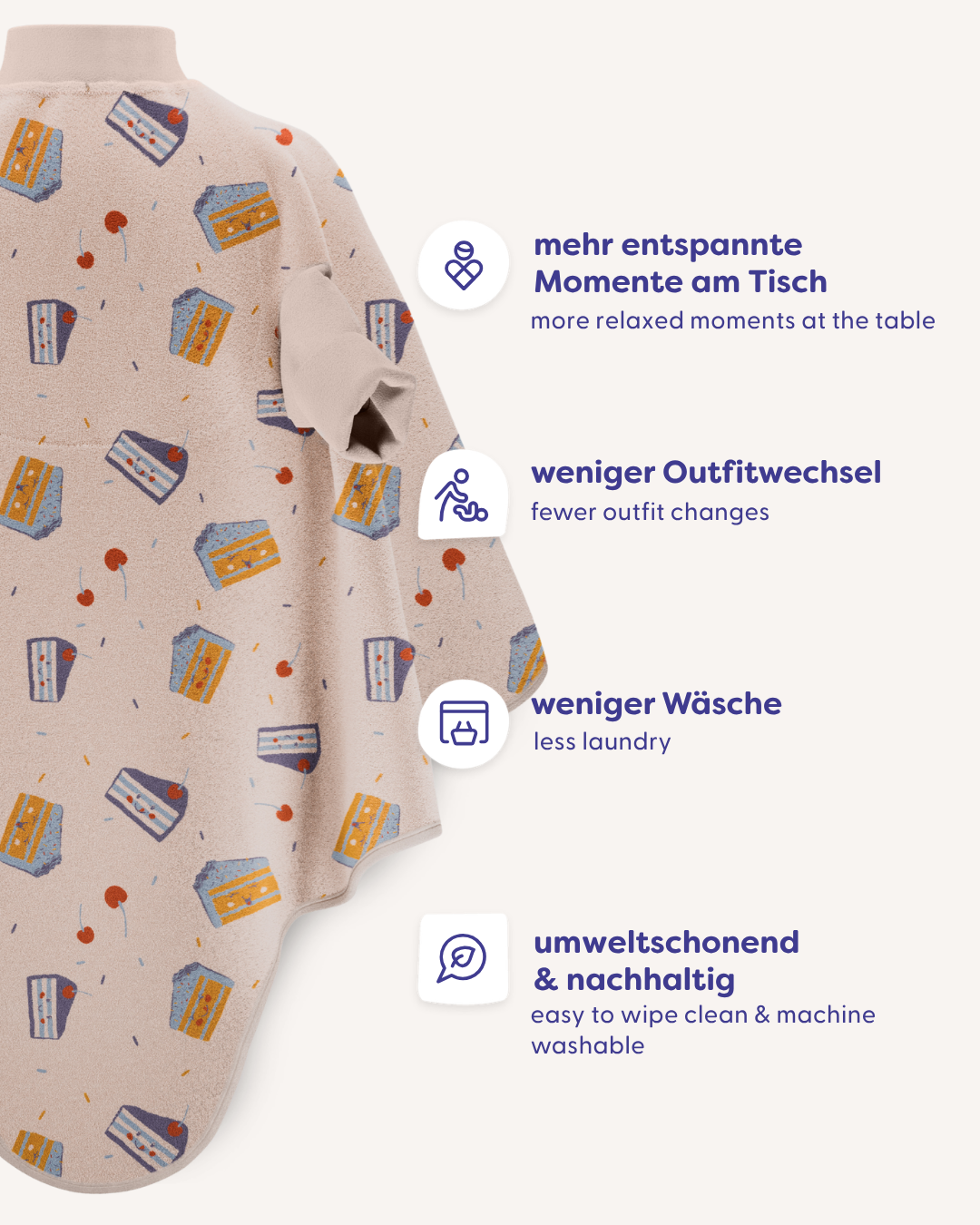 "Boo" Lätzchen - Birthday Cake
