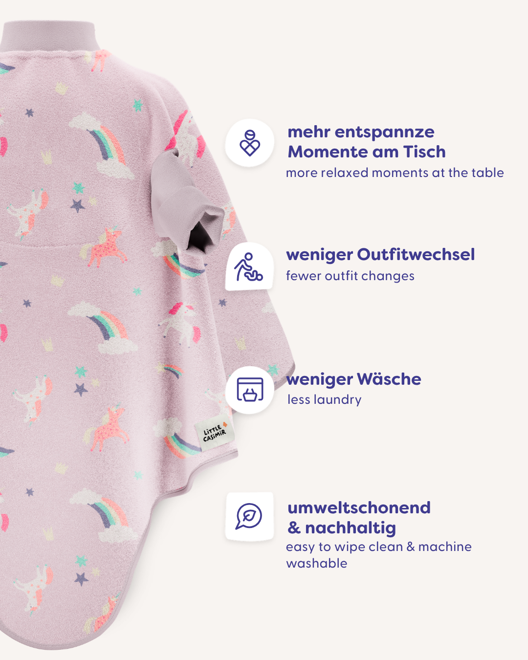 “Boo“ Lätzchen – Rainbow Dreams