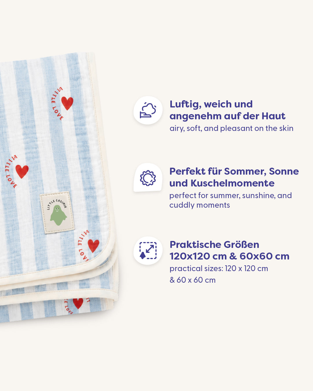 Musselintuch Cuddly - Little Love ❤️