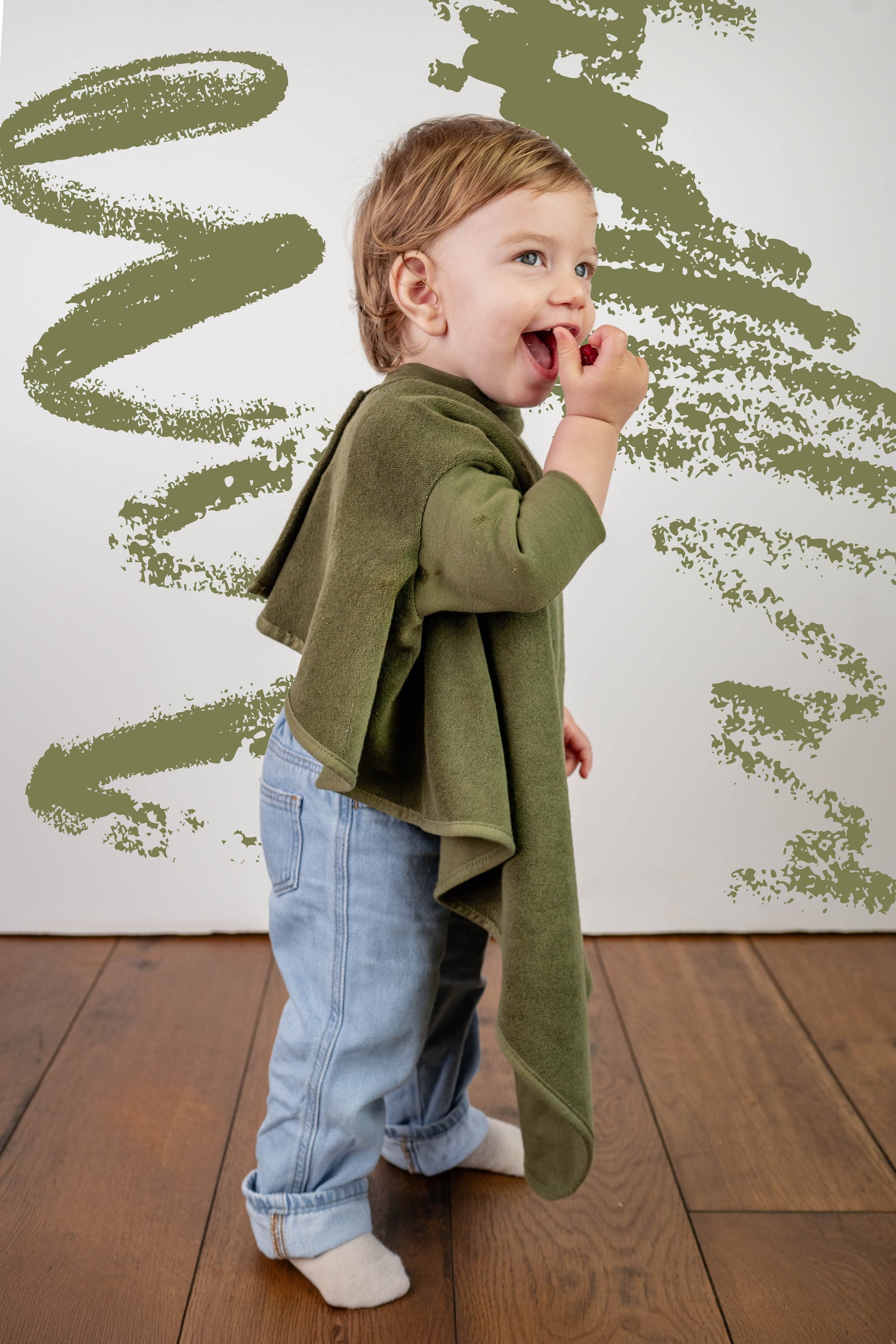 “Boo“ Lätzchen – Olive