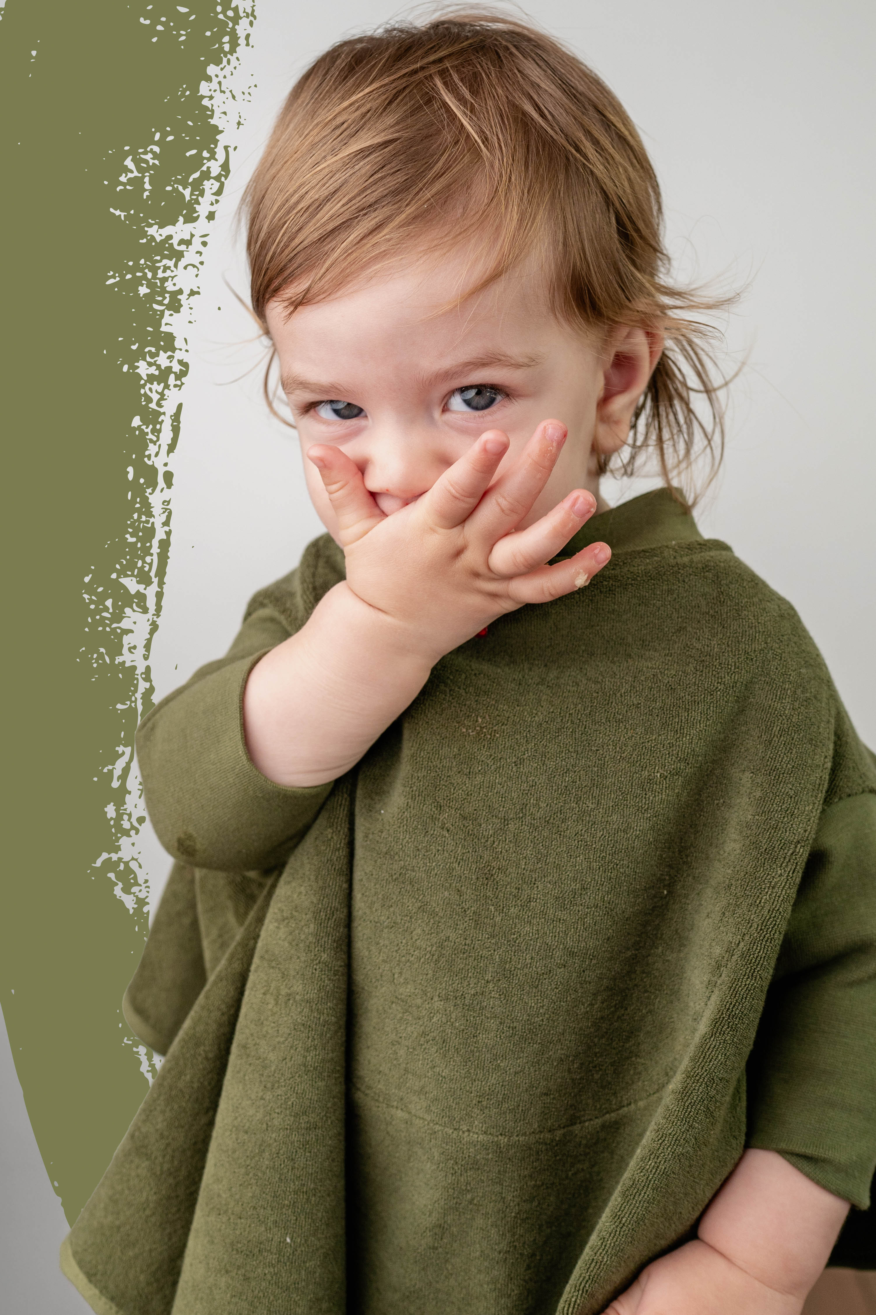 “Boo“ Lätzchen – Olive