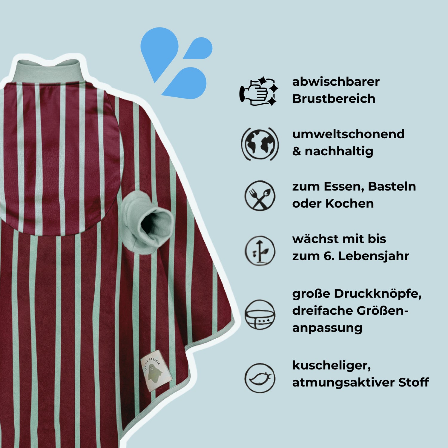 Boo imperméable petites rayures - Splash