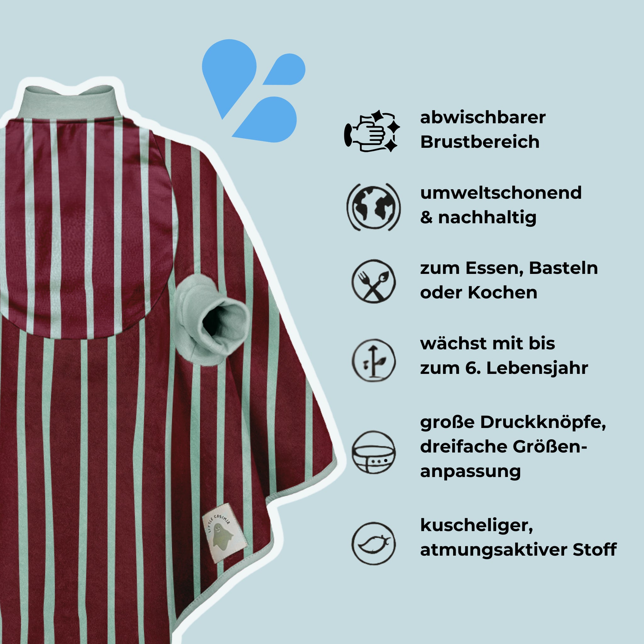 Boo imperméable petites rayures - Splash