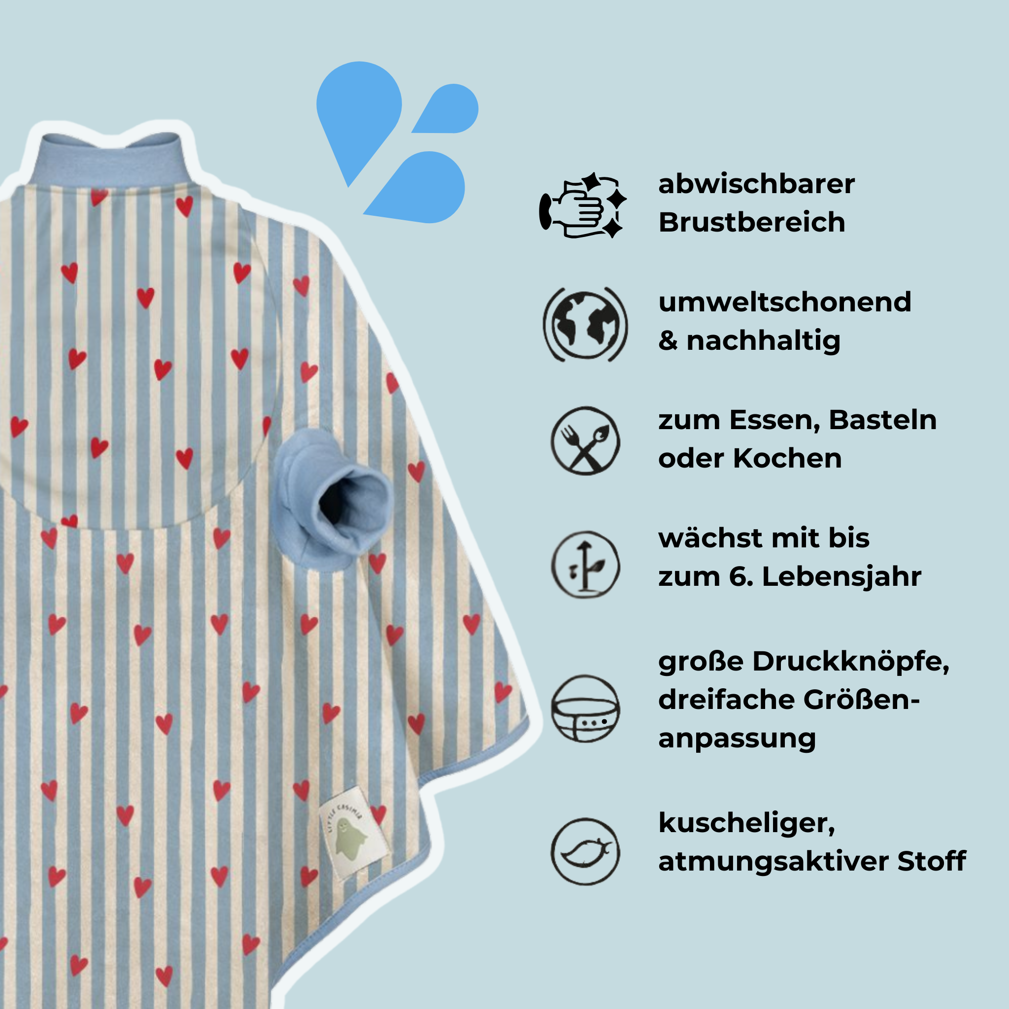 (Versand 1. März) Boo Waterproof Tiny Hearts - Splash