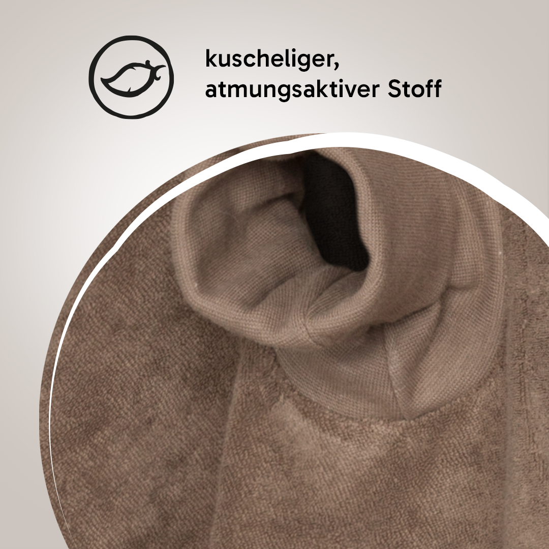 “Boo“ Bib – Grey Brown
