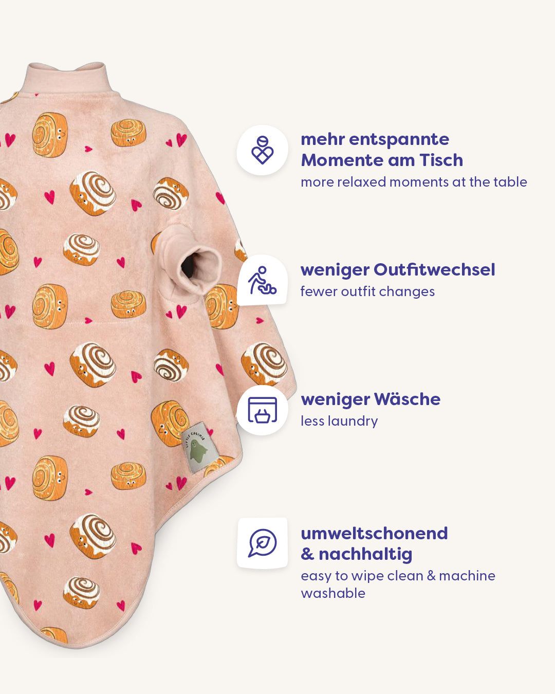 LIMITED EDITION “Boo“ Lätzchen – Cinnamon Roll