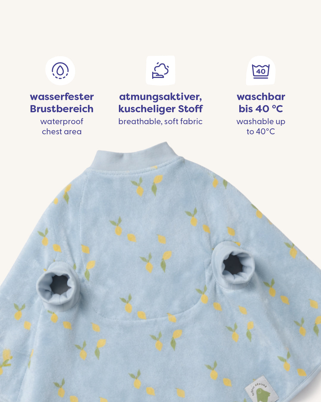 “Boo” Bib – Lemon Sorbet